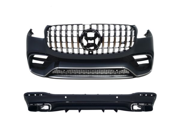 Комплект обвесов (bodykit GLS63 AMG) на Mercedes-Benz GLS-Class X167 2019-2023 года.