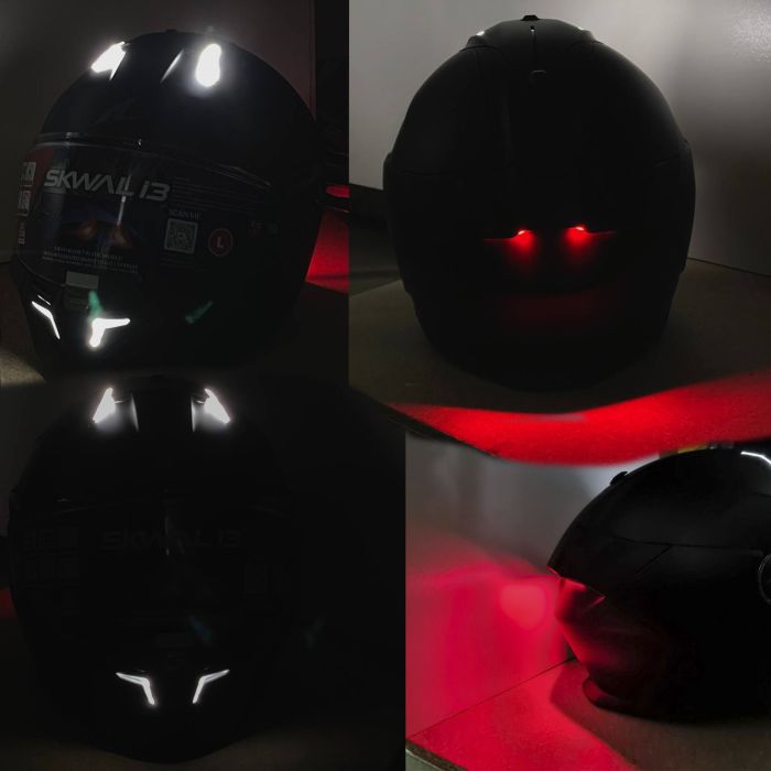 Мотошолом SHARK SKWAL i3 HELLCAT Matt Black Grey Red L