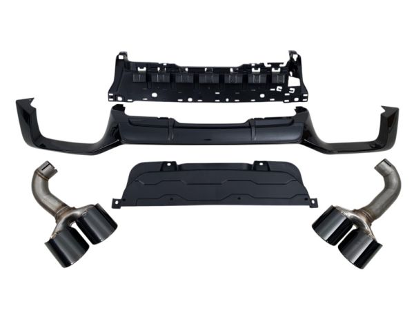 Диффузор (заднего бампера) (стиль X4M F98) на BMW X4 G02 2022-2024 года