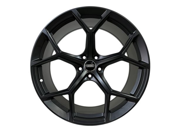 R22 Satin Black Диски (одноширокие 9.5J ET25) на Audi Q7 4M 2015-2020 года