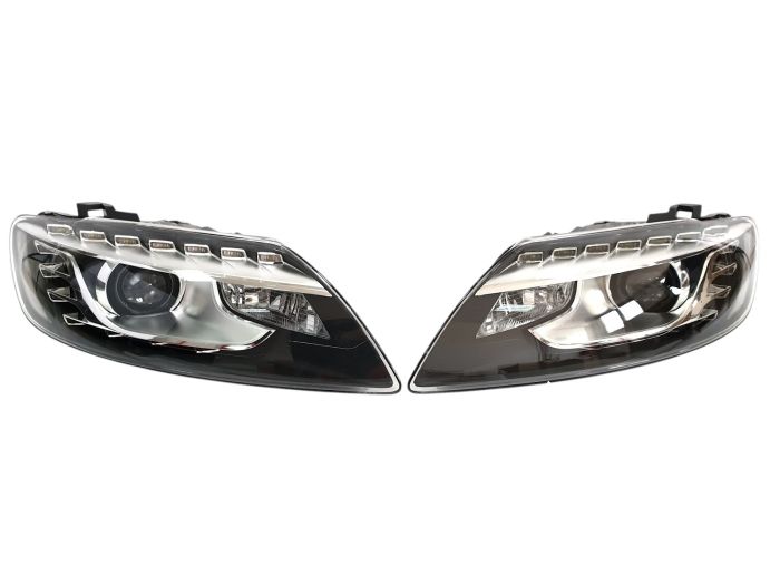 Передние фары (Bi-Xenon No Adaptive Европа) без блоков на Audi Q7 4L 2005-2015 года