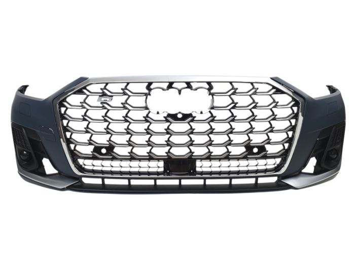 Передний бампер (стиль S8 2021+) на AUDI A8 D5 2017-2021 года.