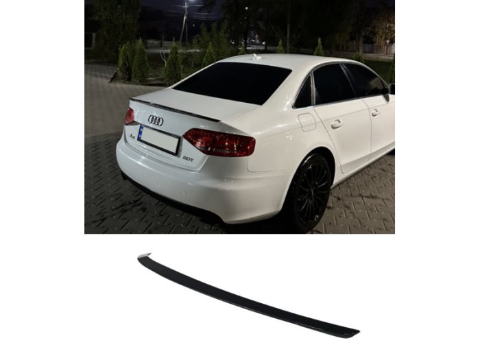 Спойлер Черный глянец V1 на Audi A4 B8 2007-2011 года