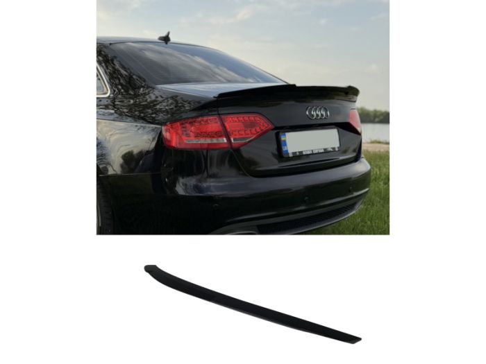 Спойлер Черный глянец V2 на Audi A4 B8 2007-2011 года