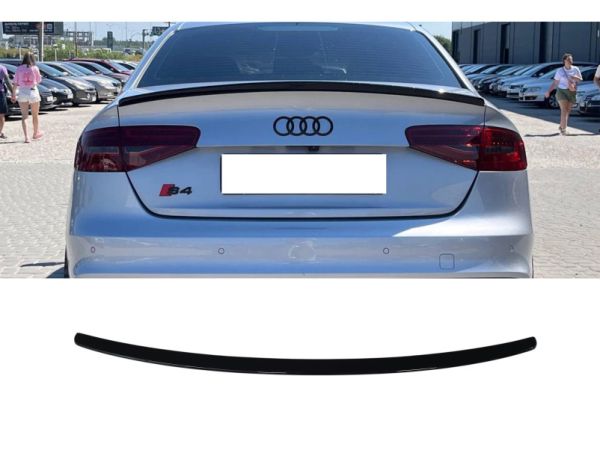 Спойлер Черный глянец V1 на Audi A4 B8 2011-2015 года