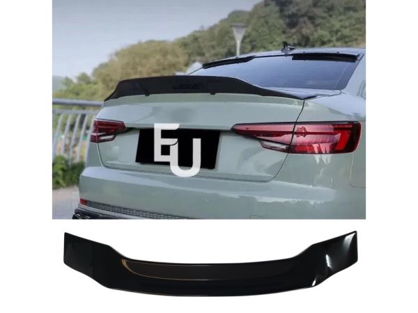 Спойлер Черный глянец V4 на Audi A4 B9 2015-2019 года