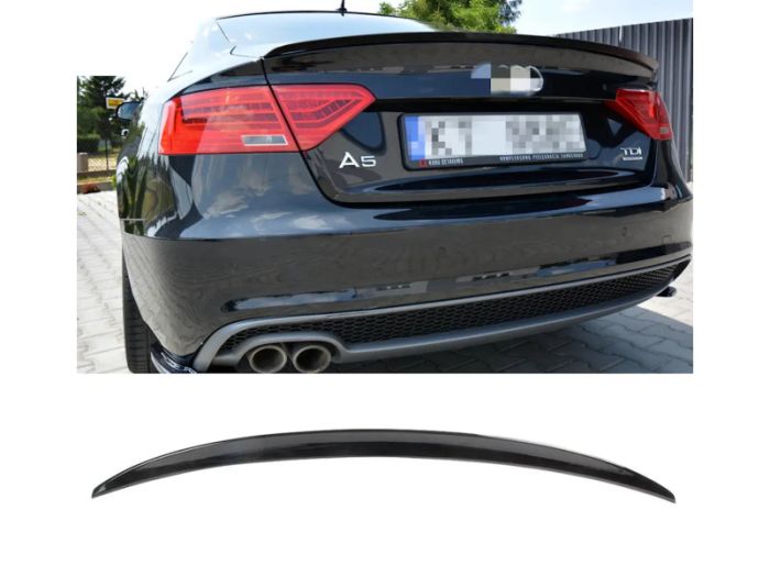 Спойлер Черный глянец V1 на Audi A5 8T 2007-2011 года