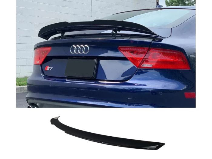Спойлер Черный глянец на Audi A7 4G 2010-2014 года