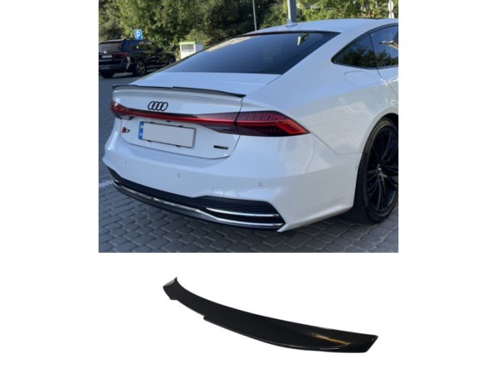 Спойлер Черный глянец на Audi A7 4K 2017-2023 года