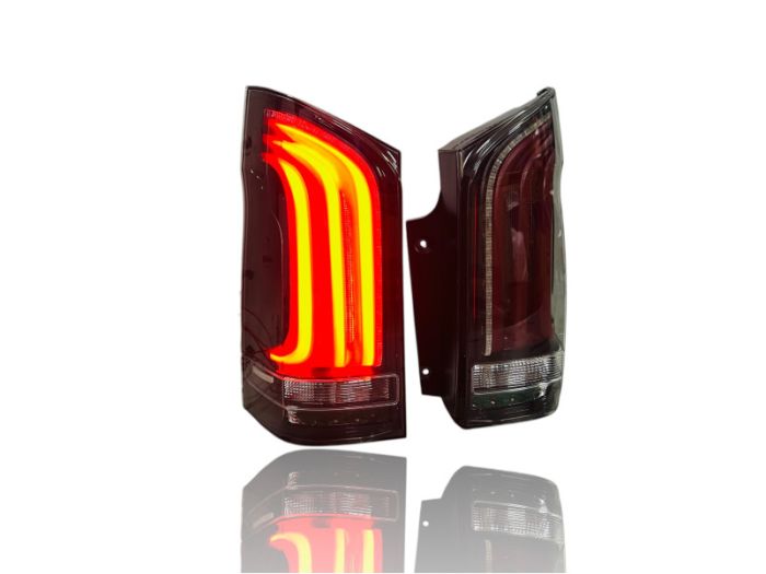 Задние фонари (LED V-Class Black V2) замена галогена на Mercedes-Benz VITO-Class W447 2014-2019 года