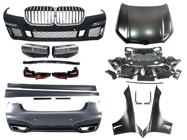 Комплект рестайлинга (стиль M760 + оптика) V2 на BMW 7 Series G11/G12 2015-2019 года