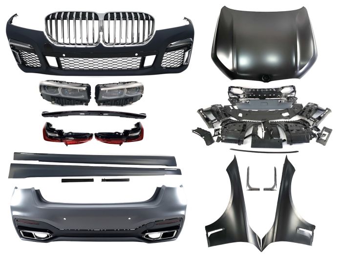 Комплект рестайлинга (стиль M760 + оптика) V2 на BMW 7 Series G11/G12 2015-2019 года