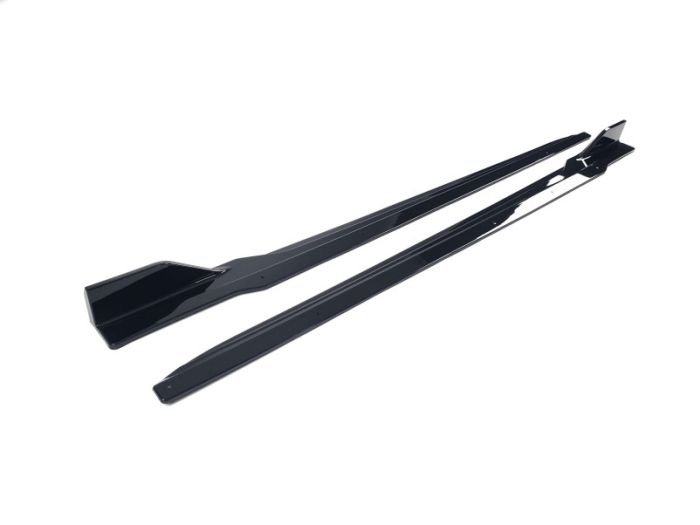 Лезвие на пороги Черный глянец на BMW X3 G01 2018-2022 года