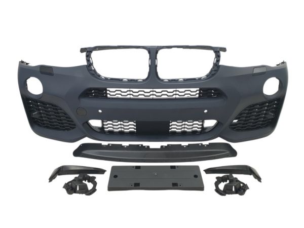 Передний бампер (M-Paket) на BMW X3 F25 2014-2017 года.