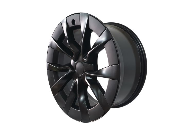 R18 Satin Black (одноширокие 8.5J ET38) на Tesla Model 3 2017-2022 года
