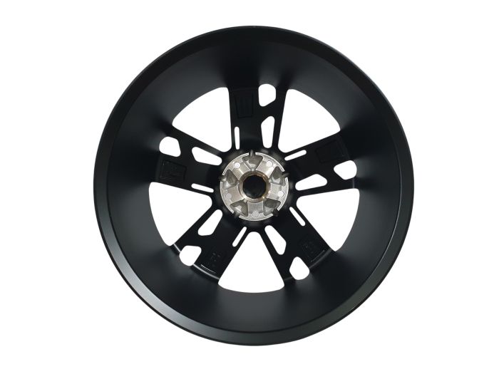 R22 Satin Black (разноширокие) на Porsche Cayenne 958 2010-2014 года