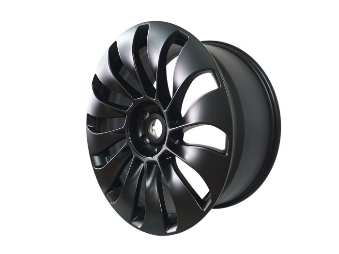 R19 Satin Black (одноширокие 9.5J ET45) на Tesla Model 3 2017-2022 года