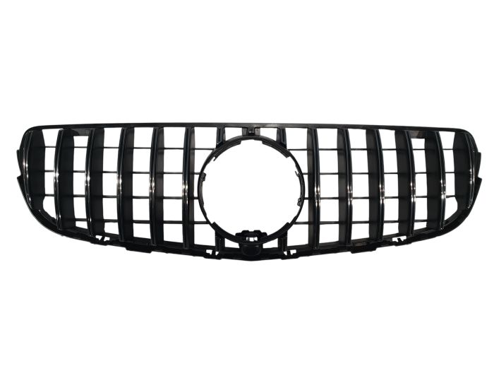 Решетка радиатора Dark Chrome GT на Mercedes-Benz GLC-Class X253 2015-2019 года