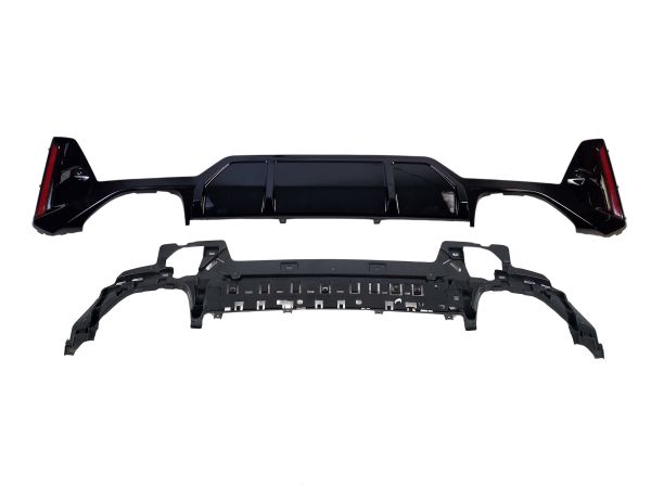 Диффузор (заднего бампера) Черный глянец M340i V2 на BMW 3 Series G20/G21 2022-2024 года