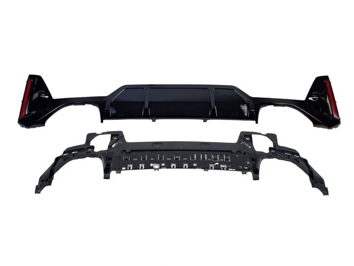 Диффузор (заднего бампера) Черный глянец M340i V2 на BMW 3 Series G20/G21 2022-2024 года