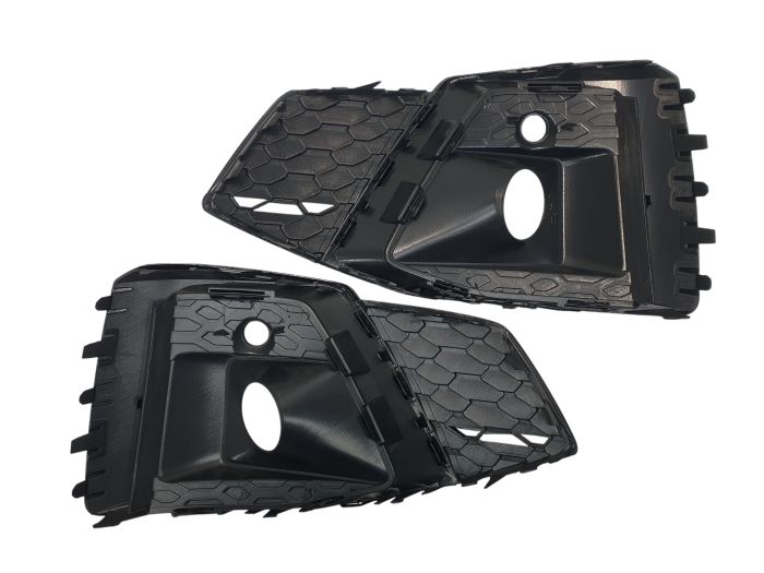 Решетки в бампер Full Black ( S-Line ) на Audi A5 B9 2020-2023 года