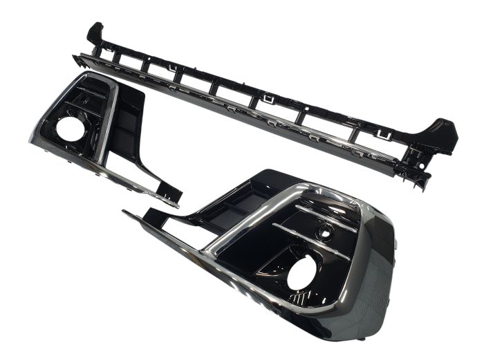 Решетки в бампер Chrome Black на Audi A8 D5 2021-2026 года