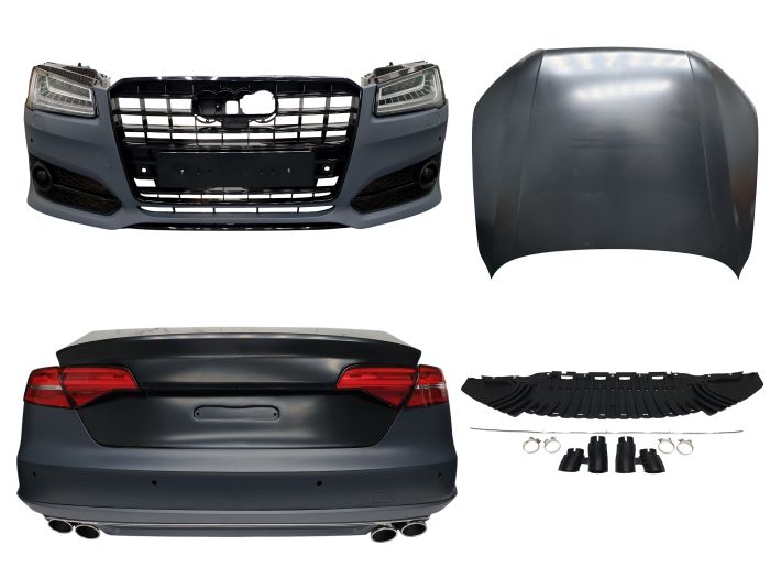 Комплект рестайлинга (стиль S8 LCI) на Audi A8 D4 2010-2014 года