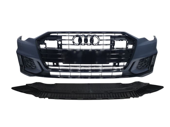 Передний бампер (S-Line) на Audi A6 C8 2018-2023 года