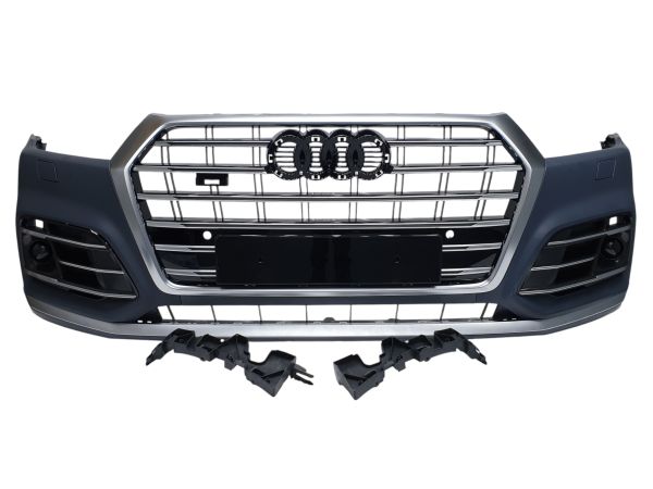 Передний бампер (S-Line) V2 на Audi Q5 80A 2016-2020 года