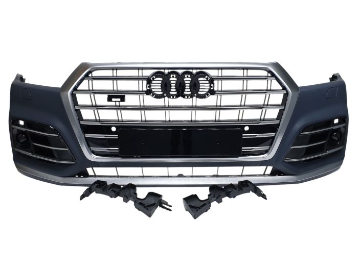 Передний бампер (S-Line) V2 на Audi Q5 80A 2016-2020 года