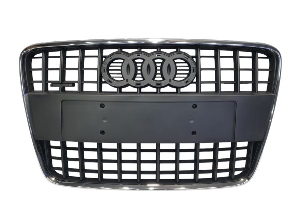 Решетка радиатора Gray Chrome (в стиле SQ7) на Audi Q7 4L 2005-2015 года