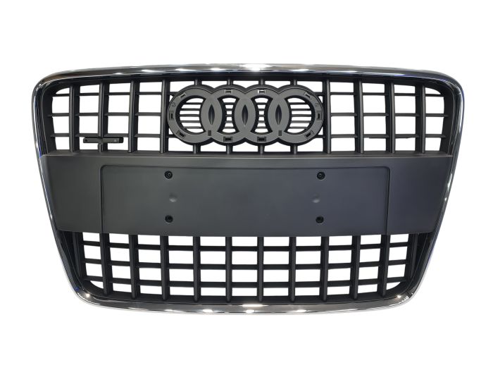 Решетка радиатора Gray Chrome (в стиле SQ7) на Audi Q7 4L 2005-2015 года