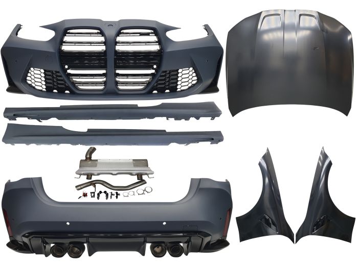 Комплект обвесов (стиль M4 G82) Full Set на BMW 4 Series G22/G23 2020-2024 года