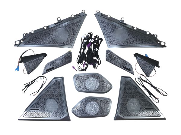 Сетки на динамики FULL SET Silver на BMW 5 Series G60/G61 2023-2025 года