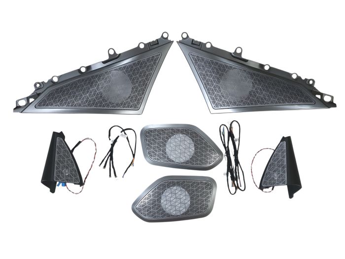 Сетки на динамики Silver на BMW 5 Series G60/G61 2023-2025 года