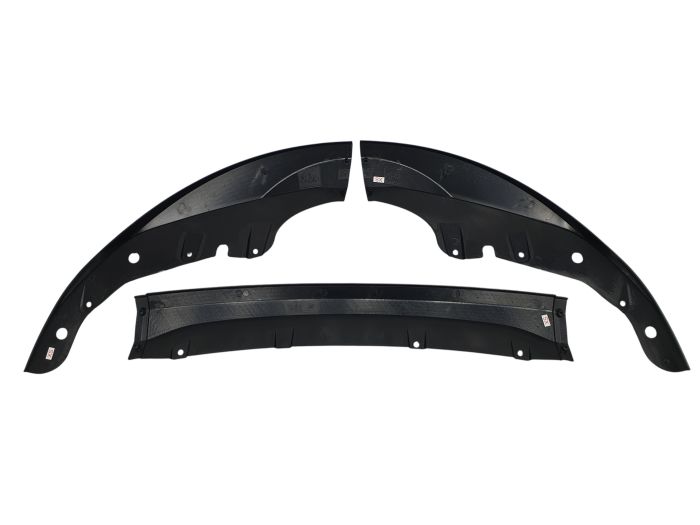 Губа (переднего бампера) Черный глянец V2 на BMW 4 Series G22/G23 2020-2024 года