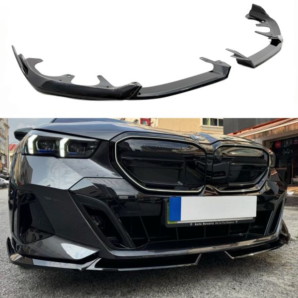 Губа (переднего бампера) Черный глянец (MP) на BMW 5 Series G60/G61 2023-2025 года