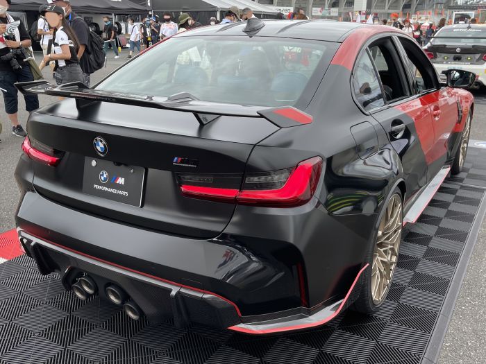 Спойлер Черный глянец на BMW M3 G80/G81 2021-2026 года