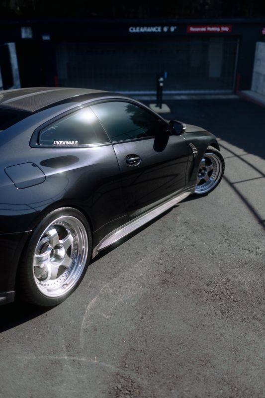 Лезвия на пороги ( Карбон ) V2 на BMW M4 G82 / G83 2021-2025 года