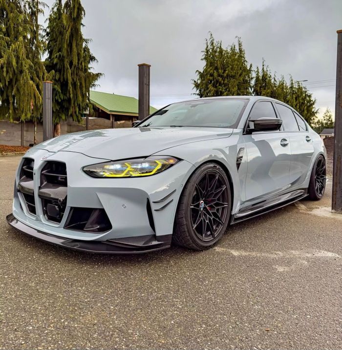 Губа ( Карбон ) ( канарды ) V1 на BMW M3 G80 / G81 2021-2026 года
