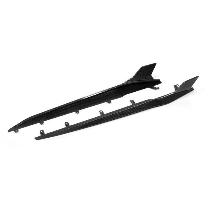 Лезвия на пороги ( Карбон ) на BMW 8 Series G14 / G15 / G16 2018-2023 года