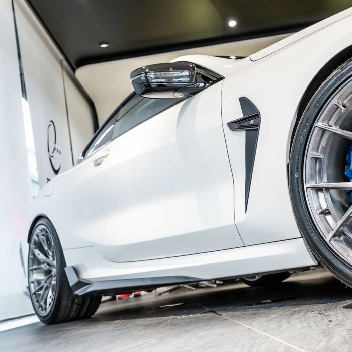 Лезвия на пороги ( Карбон ) на BMW 8 Series G14 / G15 / G16 2018-2023 года