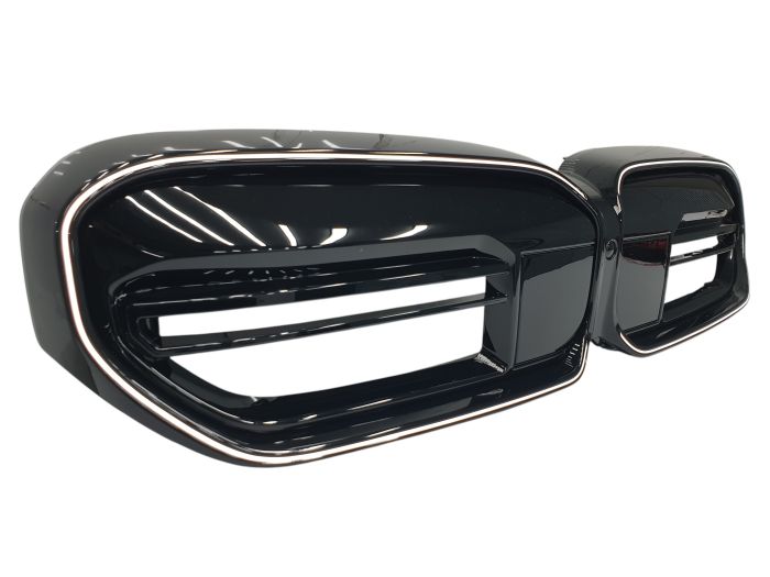 Ноздри Черный глянец ( M5 G90 Look ) Iconic glow на BMW 5 Series G30 / G31 2020-2023 года