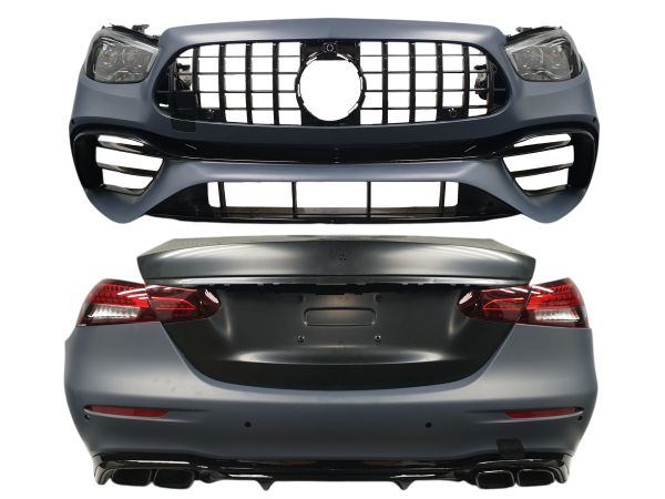 Комплект рестайлинга (стиль E63 AMG 2020+) All Black на Mercedes-Benz E-Class W213 2016-2020 года