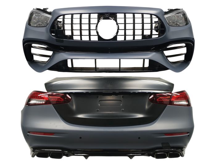 Комплект рестайлинга (стиль E63 AMG 2020+) All Black на Mercedes-Benz E-Class W213 2016-2020 года