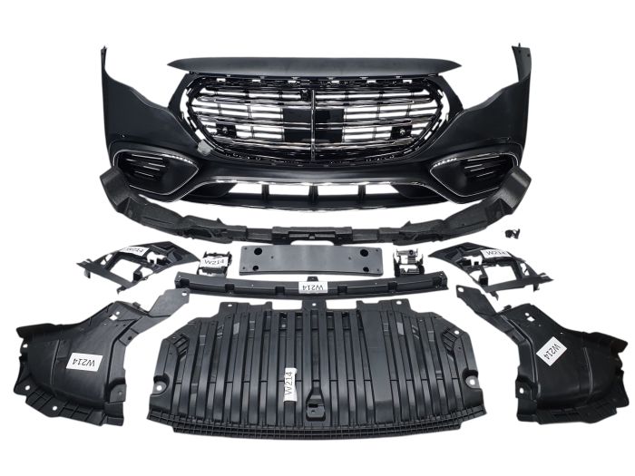 Передний бампер (стиль Mercedes W223 AMG-Line) на Mercedes-Benz E-Class W214 2023-2025 года