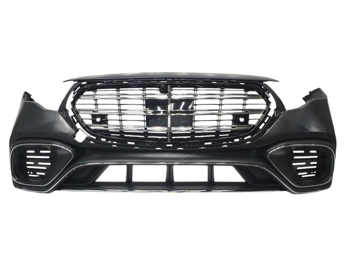 Передний бампер (стиль Mercedes W223 AMG-Line) на Mercedes-Benz E-Class W214 2023-2025 года