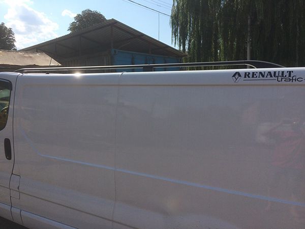 Черные рейлинги Короткая, Чугунные Ножки для Renault Trafic 2001-2015 гг