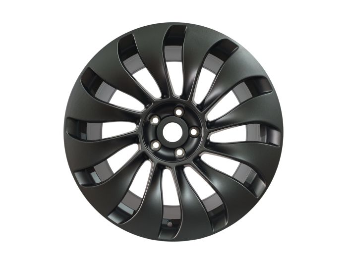 R19 Dark Matte Grey (одноширокие 8.5J ET35) на Tesla Model 3 2017-2022 года