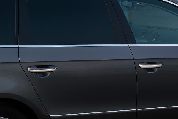 Нижние молдинги стекол нержавейка (4 шт.) OmsaLine - Итальянская Нержавейка для Volkswagen Passat B6 2006-2012 гг